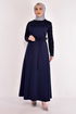 Scaly Evening dress Navy blue ASM2629 - Thumbnail