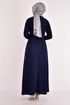 Scaly Evening dress Navy blue ASM2629 - Thumbnail