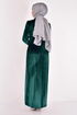 Scaly Velvet Evening dress Emerald ASM2627 - Thumbnail