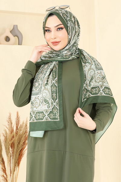 MRV M.D.I. - شال اخضر عفني 204MDI1146-M