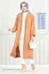 Schlagzeile Reifen Cardigan Kap 001MR1077-M Latte - Thumbnail
