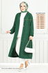 Schlagzeile Reifen Cardigan Kap 001MR1077-M Smaragde - Thumbnail