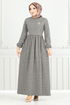 Schlagzeile Reifen Hijab Kleid 22034UKB929-M Vision - Thumbnail