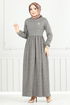 Schlagzeile Reifen Hijab Kleid 22034UKB929-M Vision - Thumbnail