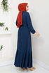 Schlagzeile Reifen Hijab Kleid 285DVL817-M Laci - Thumbnail