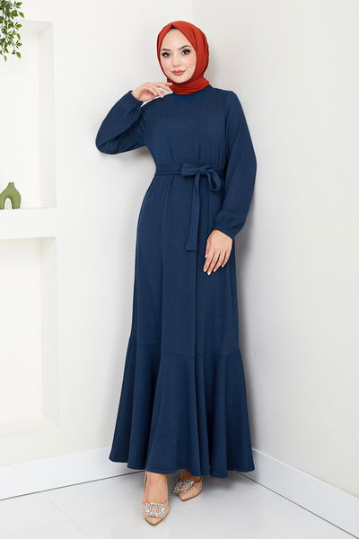 MRV D.V.L. - Schlagzeile Reifen Hijab Kleid 285DVL817-M Laci