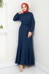 Schlagzeile Reifen Hijab Kleid 285DVL817-M Laci - Thumbnail