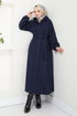 Secret Buttoned Up Coat 0502BGS895-M Laci - Thumbnail