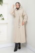 Secret Buttoned Up Coat 0502BGS895-M The Stone - Thumbnail