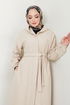 Secret Buttoned Up Coat 0502BGS895-M The Stone - Thumbnail