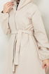 Secret Buttoned Up Coat 0502BGS895-M The Stone - Thumbnail