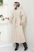 Secret Buttoned Up Coat 0502BGS895-M The Stone - Thumbnail