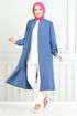 Secret Fermeture à Glissière Aérobine Casquette 9132PL940-L Indigo - Thumbnail