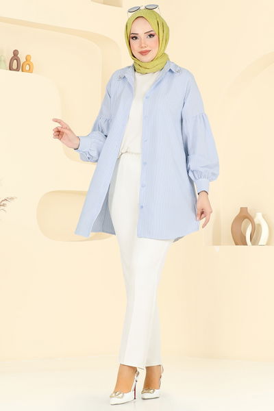 H.B.S. - قميص أزرق 3093HBS856-MS - 388548