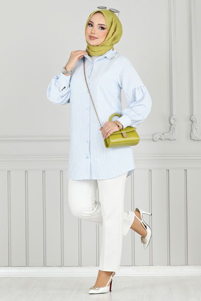 MRV H.B.S. - Shirt 3093HBS932-M Blue