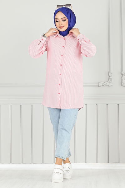 MRV H.B.S. - Shirt 3093HBS932-M Red