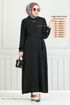 Shirt Collared Dress Ferace 0037BGS895-M Black - Thumbnail