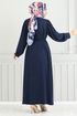 Shirt Collared Dress Ferace 0037BGS895-M Laci - Thumbnail