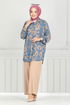 Shirt Collared Patterned Team 1573LNA1042-M Blue - Thumbnail