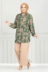 Shirt Collared Patterned Team 1573LNA1042-M Khaki - Thumbnail