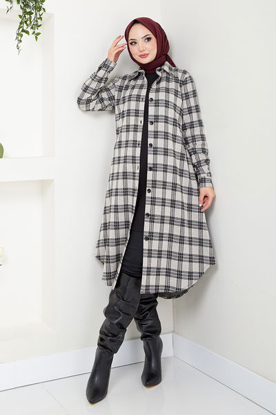 MRV B.R.Z. - Shirt Collared Plaid Tunic 2003BRZ981-M Vision