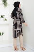 Shirt Collared Viscose Tunic 2354BGS895-M Black&Vision - Thumbnail