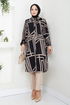 Shirt Collared Viscose Tunic 2354BGS895-M Black&Vision - Thumbnail