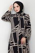 Shirt Collared Viscose Tunic 2354BGS895-M Black&Vision - Thumbnail