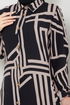 Shirt Collared Viscose Tunic 2354BGS895-M Black&Vision - Thumbnail