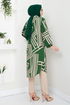 Shirt Collared Viscose Tunic 2354BGS895-M Emerald&Vision - Thumbnail
