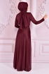 Silbrig Abendkleid Bordeaux ASM21040 - Thumbnail