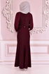 Silbrig Kleid Bordeaux ASM2455 - Thumbnail