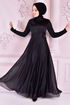 Silvery Evening dress Black ASM21040 - Thumbnail