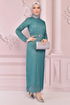 Silvery Evening dress Mint END5515 - Thumbnail