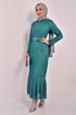 Silvery Evening dress Mint END5516 - Thumbnail