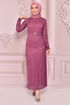 Silvery Evening dress Rose Kurusu END5515 - Thumbnail