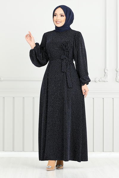 MRV E.N.D. - Silvery Hijab Evening dress 5657END900-M Laci