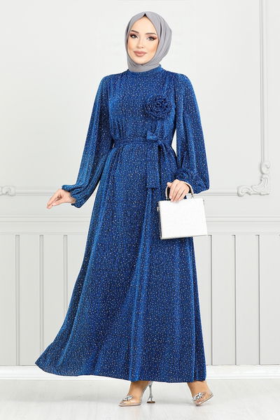 MRV E.N.D. - Silvery Hijab Evening dress 5657END900-M Saks