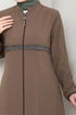 SIM Transitif Hijab Ferace 1012ESL1097-L Ouvert Café - Thumbnail
