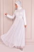 Simli Abiye Beyaz ASM21040 - Thumbnail