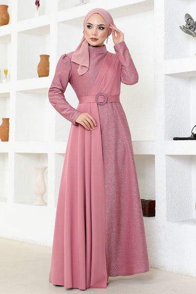 ASM - Simli Abiye ASM2538 Gül Kurusu - 340973