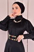 Simli Abiye Siyah EFF8774 - Thumbnail