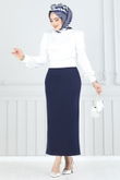 H.B.S. - Skirts 101HBS856-MS Navy Blue