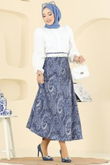 T.E.G. - Skirts 7081TEG847-MS Navy Blue