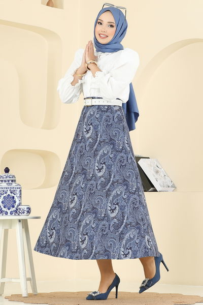 T.E.G. - Skirts 7081TEG847-MS Navy Blue - 395261