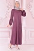 Spitze Detail Kleid Mürüm ORG6710 - Thumbnail