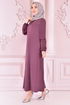 Spitze Detail Kleid Mürüm ORG6710 - Thumbnail