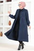 Stamp Coat END5548 Navy blue - Thumbnail