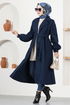 Stamp Coat END5557 Navy blue - Thumbnail