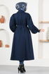 Stamp Coat END5557 Navy blue - Thumbnail